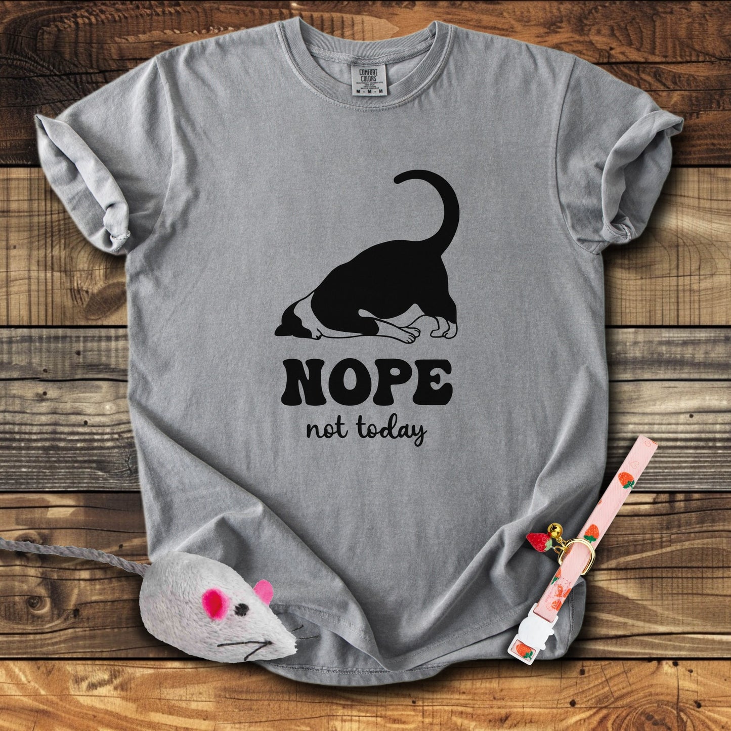 Nope Not Today Lazy Cat T-Shirt