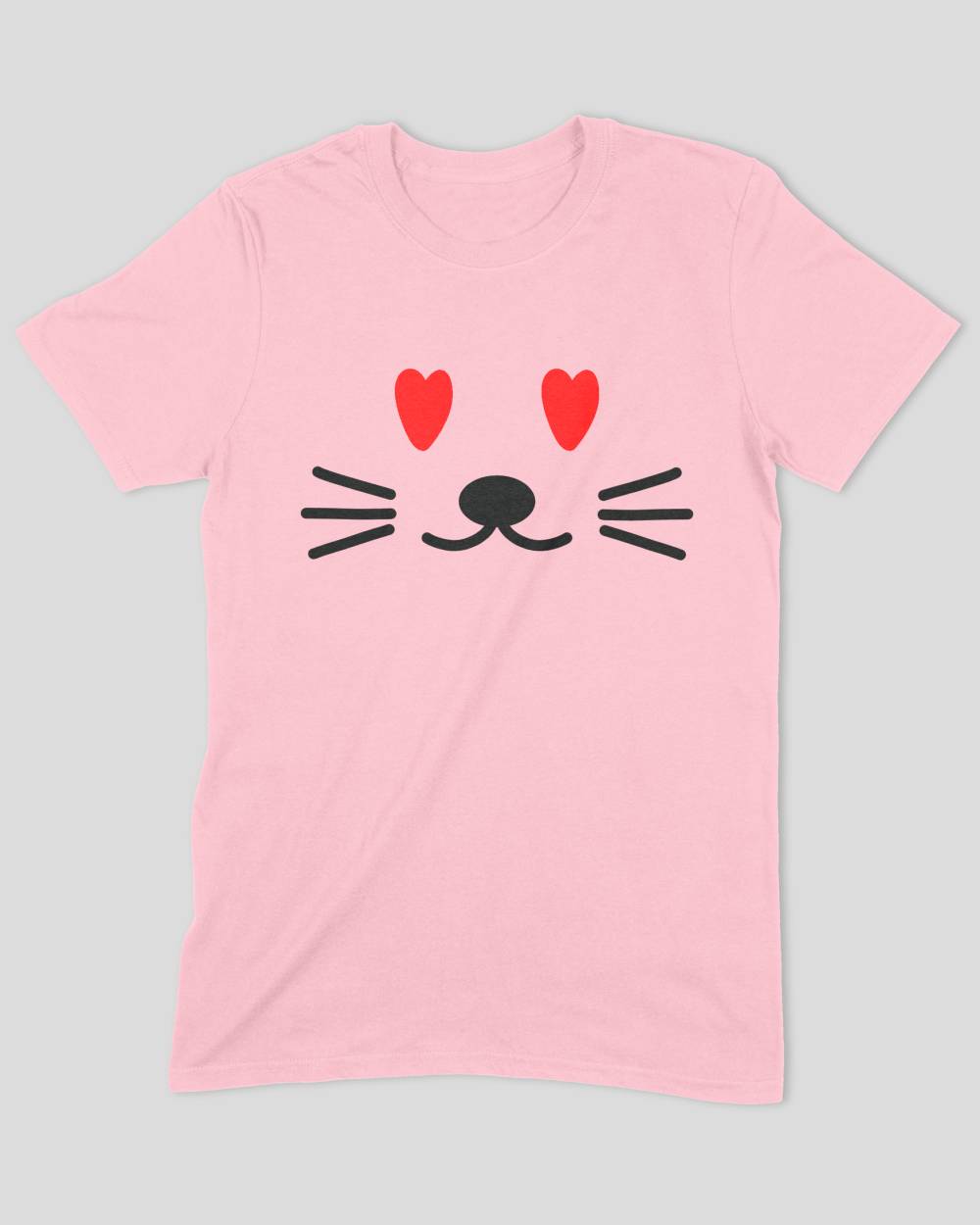 Cat Face Heart Eyes T-Shirt