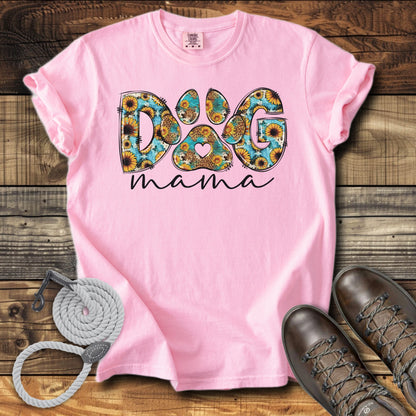 Dog Mama Cheetah & Sunflowers T-Shirt