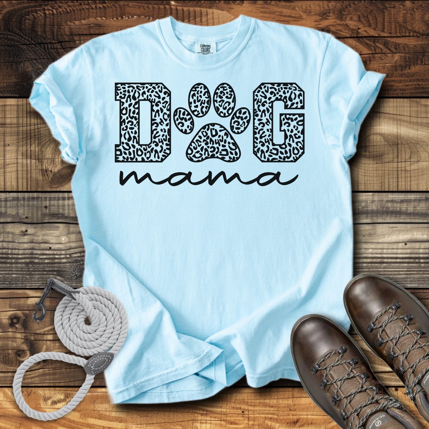 Leopard Dog Mama T-Shirt