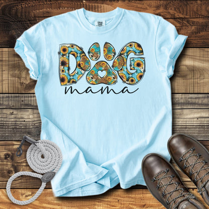 Dog Mama Cheetah & Sunflowers T-Shirt