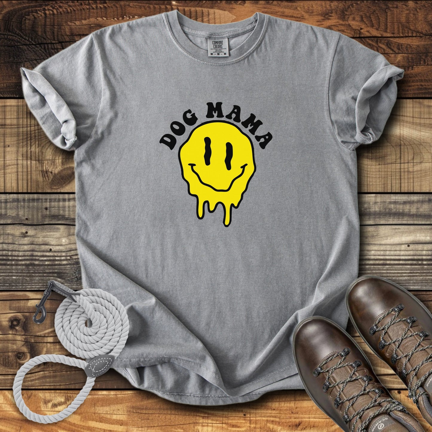 Dog Mama Smiley Face