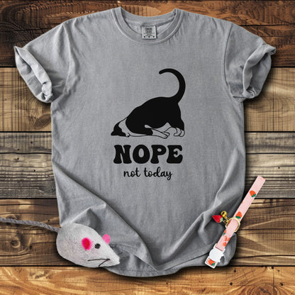 Nope Not Today Lazy Cat T-Shirt