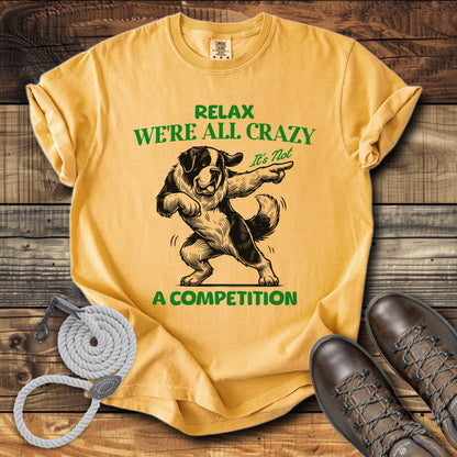 Relax We Are All crazy It's Not a Competition T-Shirt