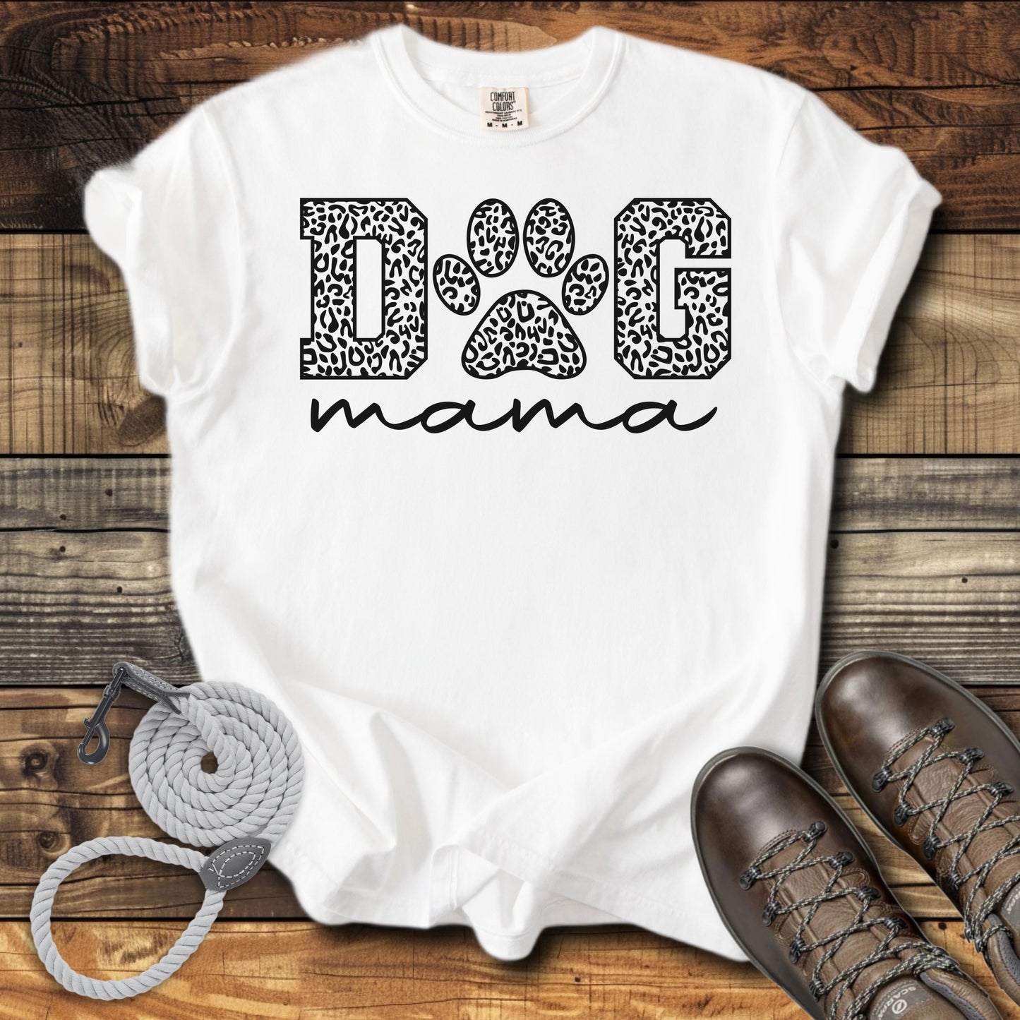 Leopard Dog Mama T-Shirt