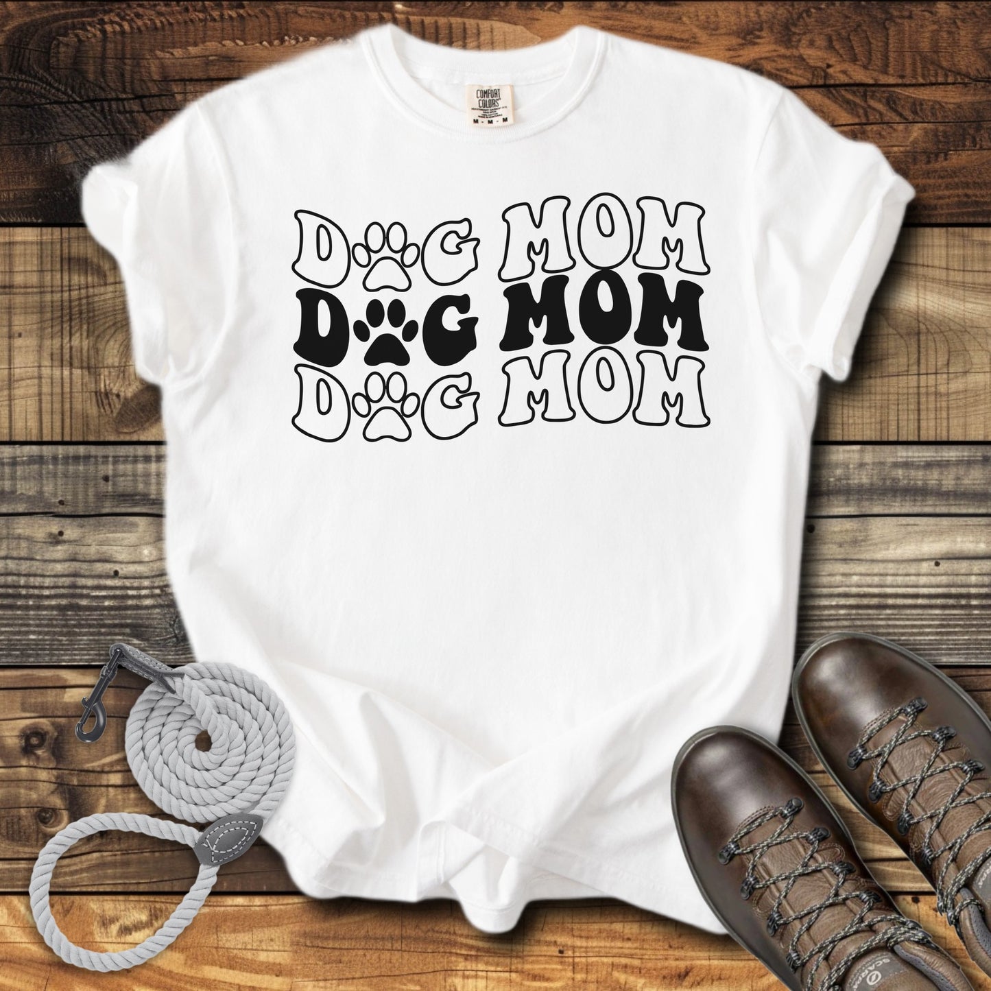 Dog Mom Stacked