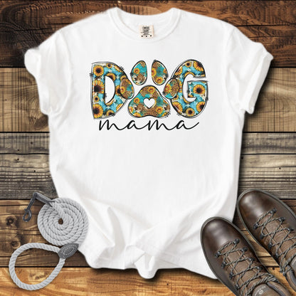 Dog Mama Cheetah & Sunflowers T-Shirt