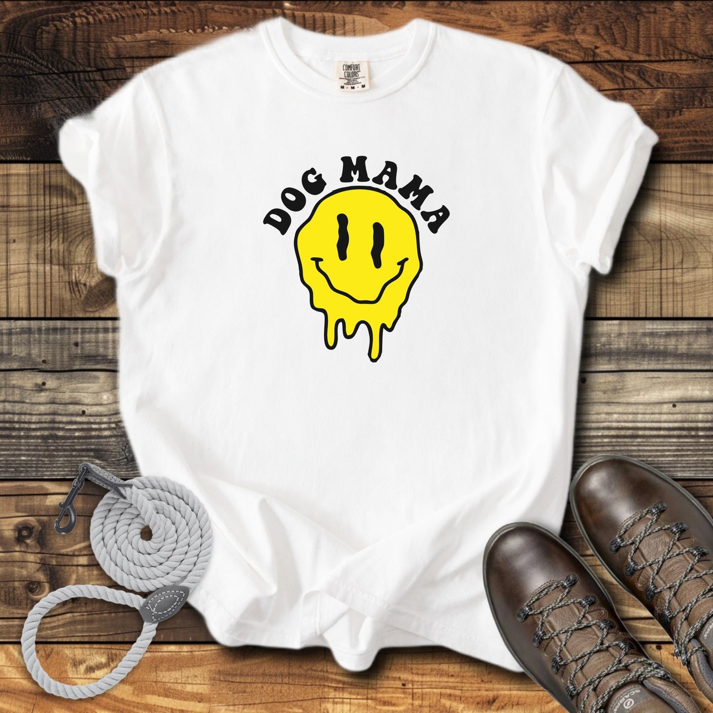 Dog Mama Smiley Face