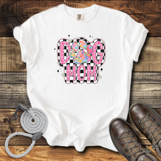 Dog Mom Pink Leopard & Chequered